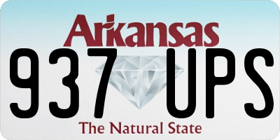 AR license plate 937UPS