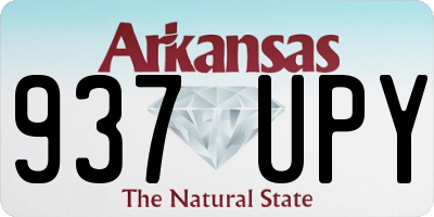 AR license plate 937UPY