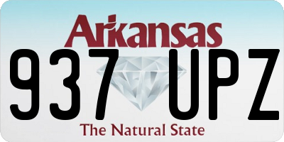 AR license plate 937UPZ