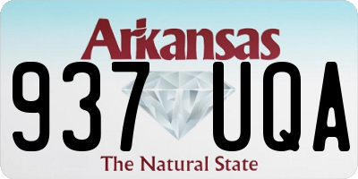AR license plate 937UQA