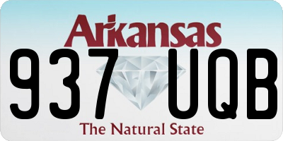 AR license plate 937UQB