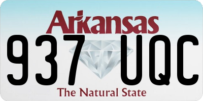 AR license plate 937UQC