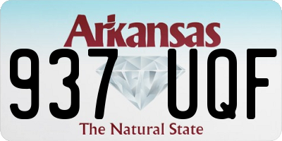 AR license plate 937UQF