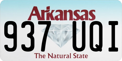 AR license plate 937UQI