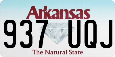 AR license plate 937UQJ