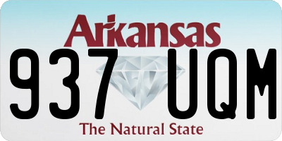 AR license plate 937UQM