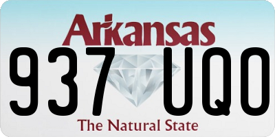 AR license plate 937UQO