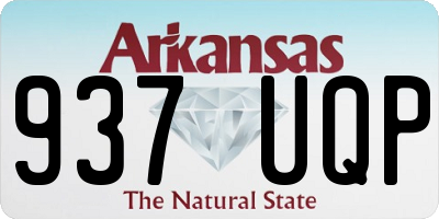 AR license plate 937UQP