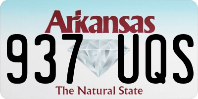 AR license plate 937UQS