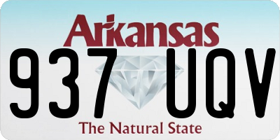 AR license plate 937UQV