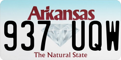 AR license plate 937UQW
