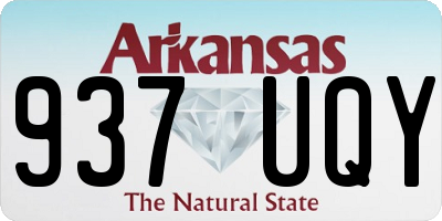 AR license plate 937UQY