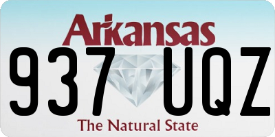 AR license plate 937UQZ