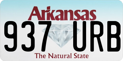 AR license plate 937URB