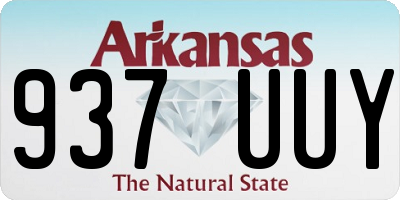 AR license plate 937UUY