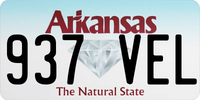 AR license plate 937VEL
