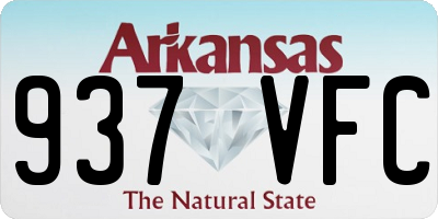 AR license plate 937VFC