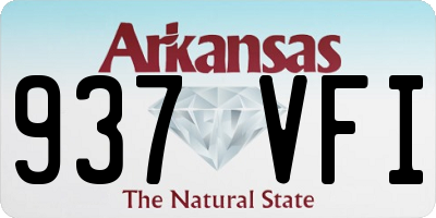 AR license plate 937VFI