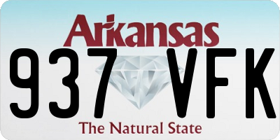 AR license plate 937VFK