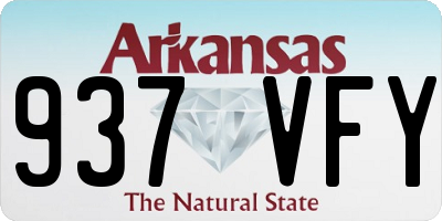 AR license plate 937VFY