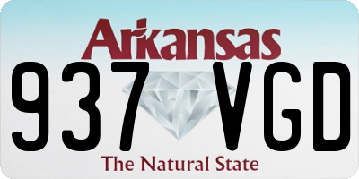 AR license plate 937VGD