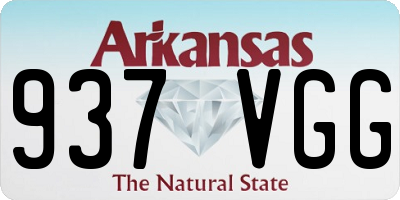 AR license plate 937VGG