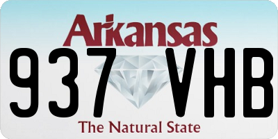AR license plate 937VHB