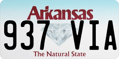 AR license plate 937VIA