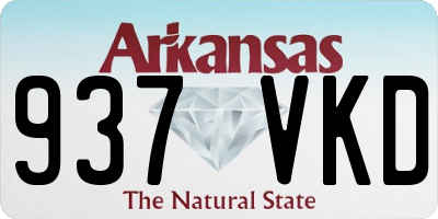 AR license plate 937VKD