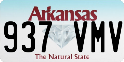 AR license plate 937VMV