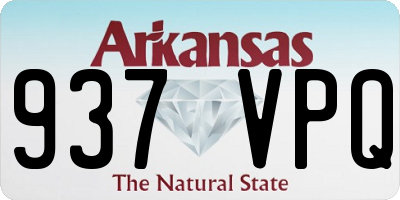 AR license plate 937VPQ