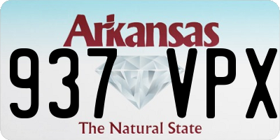 AR license plate 937VPX