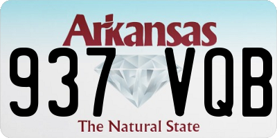 AR license plate 937VQB