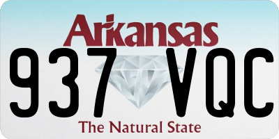AR license plate 937VQC