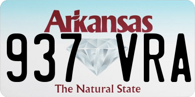 AR license plate 937VRA
