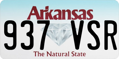 AR license plate 937VSR