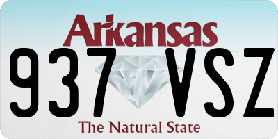 AR license plate 937VSZ
