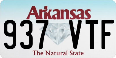 AR license plate 937VTF