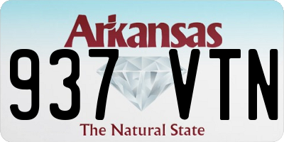 AR license plate 937VTN