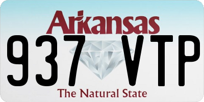 AR license plate 937VTP