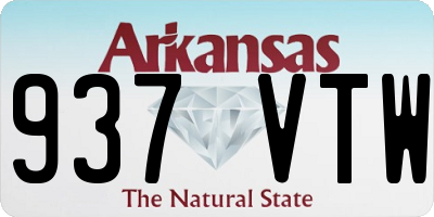 AR license plate 937VTW