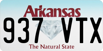 AR license plate 937VTX