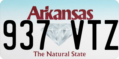 AR license plate 937VTZ