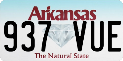 AR license plate 937VUE