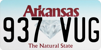 AR license plate 937VUG