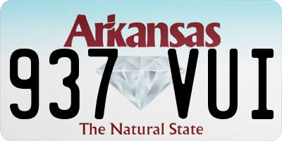 AR license plate 937VUI