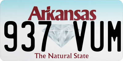 AR license plate 937VUM