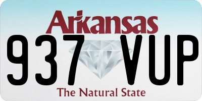 AR license plate 937VUP