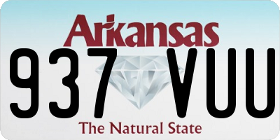 AR license plate 937VUU
