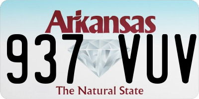AR license plate 937VUV